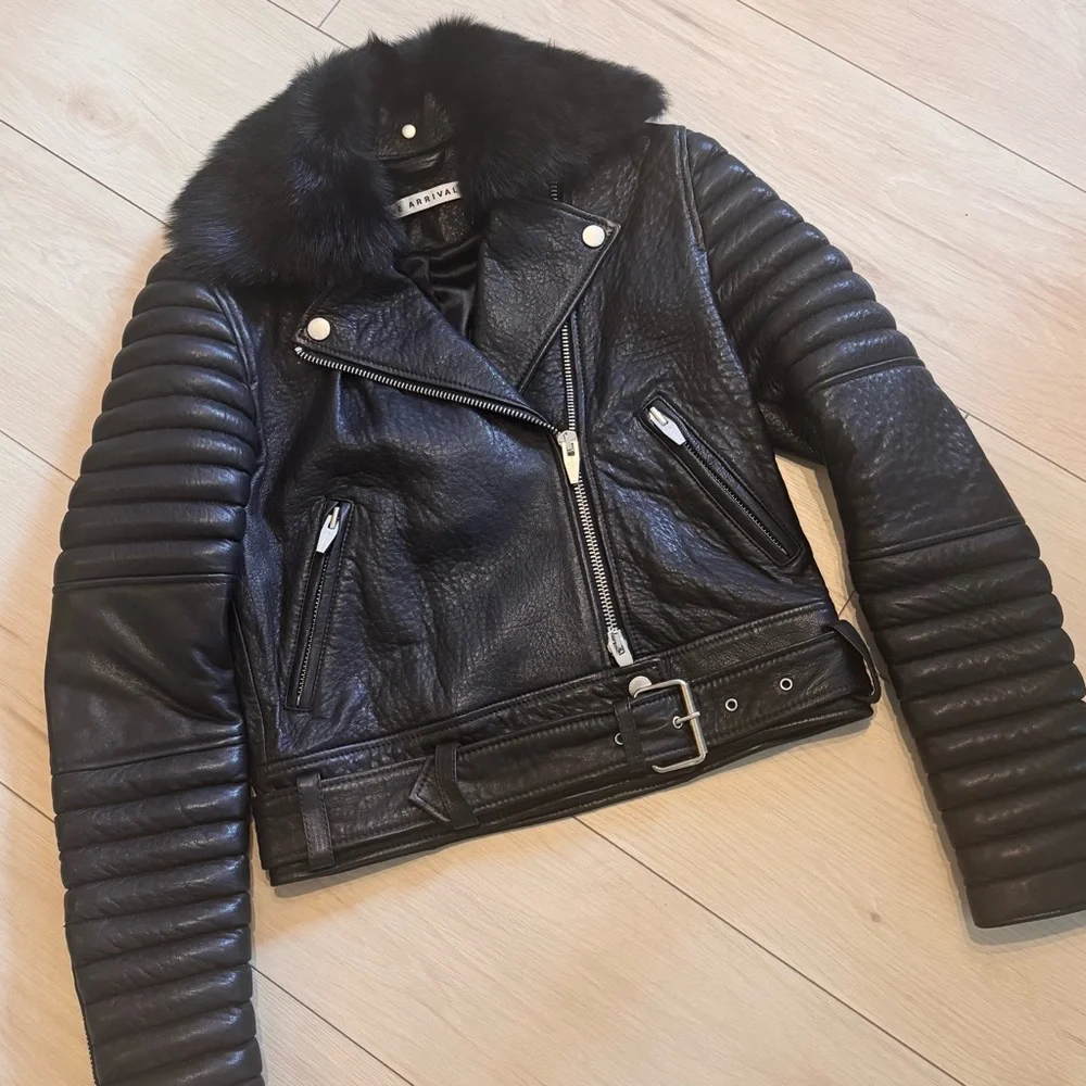 THE ARRIVALS Rainier Leather Moto Jacket - Picture 6 of 16